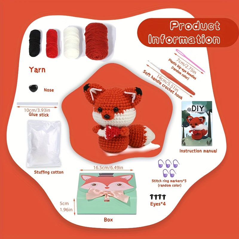 Amigurumi Fox Crochet Kit
