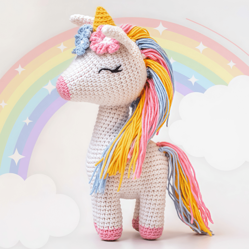 Rainbow Unicorn Crochet Kit