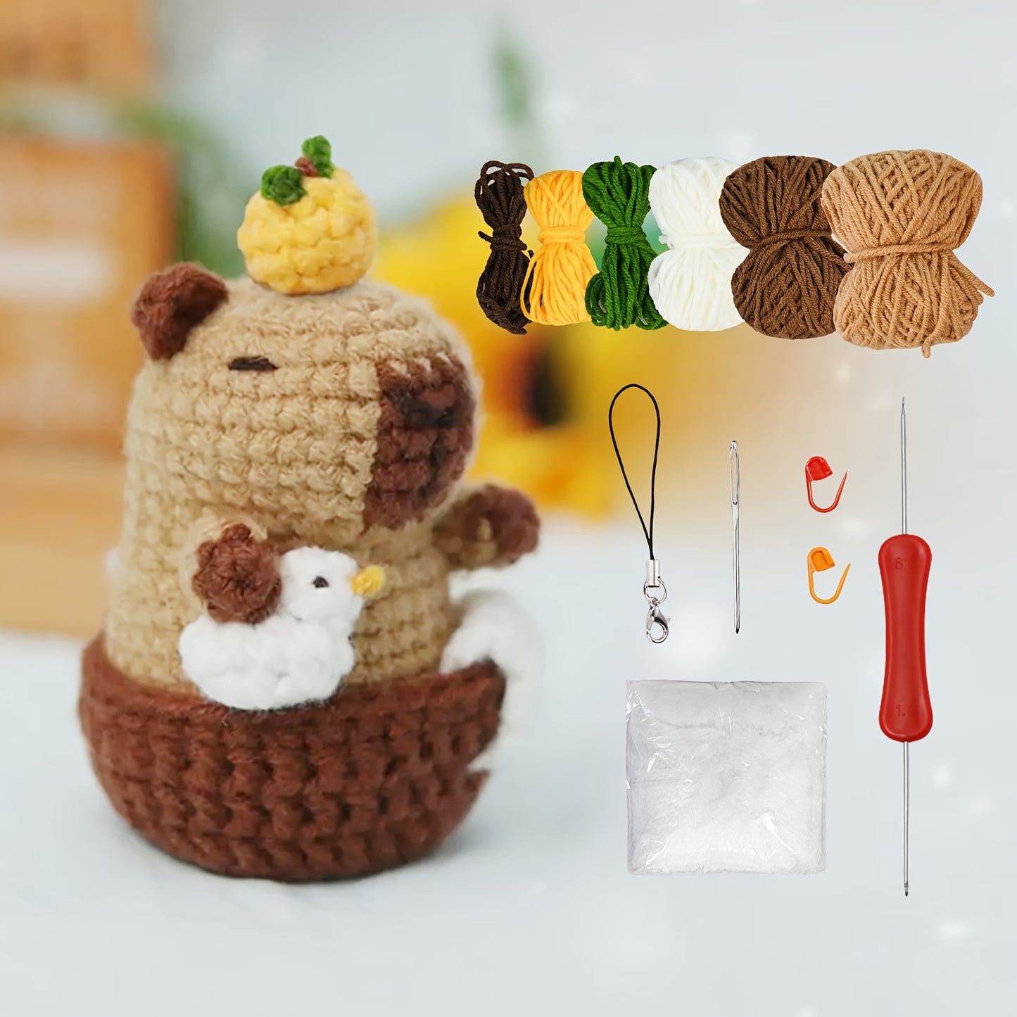Capybara crochet Kit