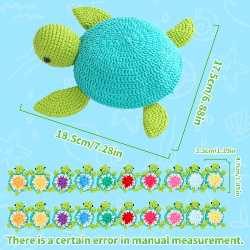 21pcs Crochet Kit Turtle & Family